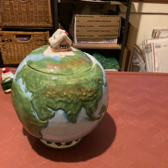 Rare Fitz & Floyd Santa Christmas cookie jar - Picture 3 of 8